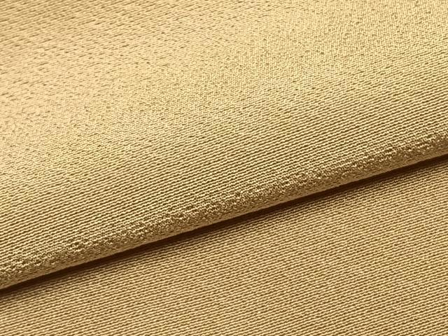 平和屋着物●上質な色無地　枯色　正絹　逸品　AABI9118fy