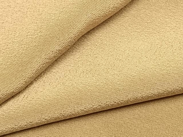 平和屋着物●上質な色無地　枯色　正絹　逸品　AABI9118fy