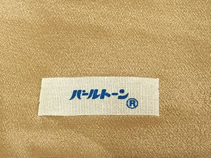 平和屋着物●上質な色無地　枯色　正絹　逸品　AABI9118fy
