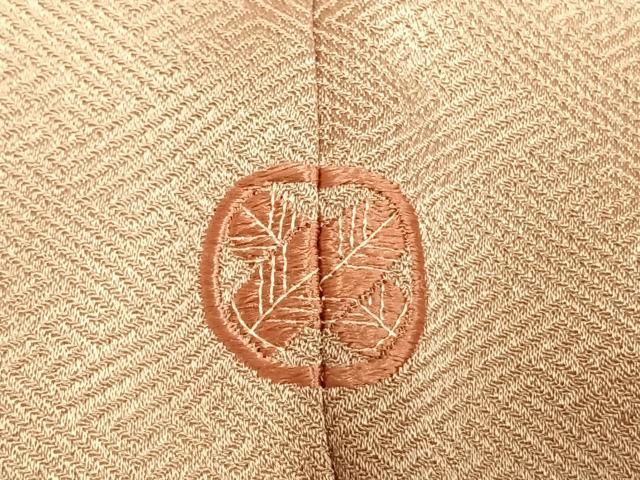 平和屋着物●訪問着　刺繍　草花文　金糸　金彩　正絹　逸品　未使用　AABI9120fy