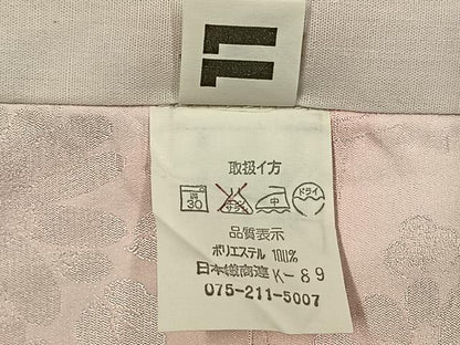 平和屋着物●振袖用長襦袢　無双仕立て　草花地紋　暈し染め　洗える着物　AABI9123fy