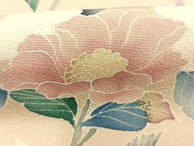 平和屋着物●訪問着　友禅　枝花文　正絹　逸品　AABI9129fy