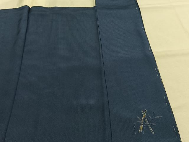 平和屋着物●訪問着　駒刺繍　天井吉祥文　金糸　金彩　ロング丈　正絹　逸品　AABI9130fy