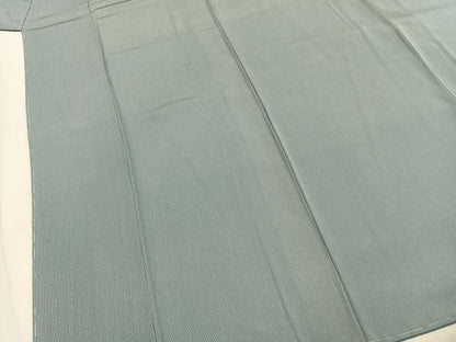平和屋着物●江戸小紋　万筋　青色×白色　正絹　逸品　未使用　AABI9132fy
