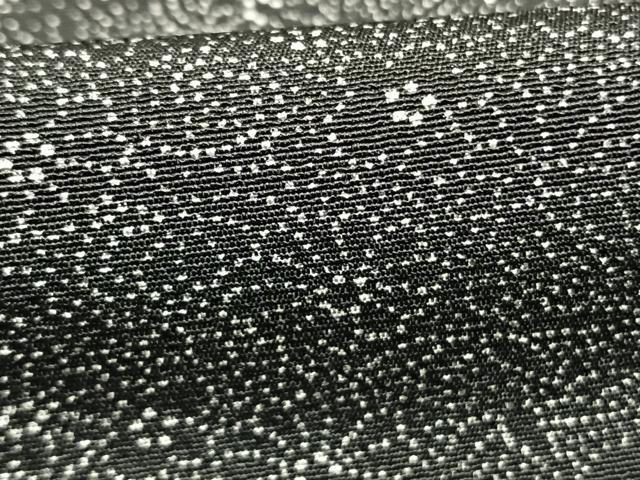 平和屋着物●江戸小紋　切嵌花文　黒地　正絹　逸品　未使用　AABI9133fy