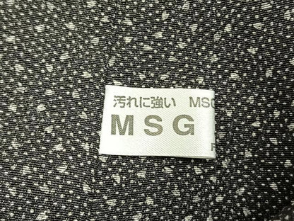 平和屋着物●江戸小紋　切嵌花文　黒地　正絹　逸品　未使用　AABI9133fy