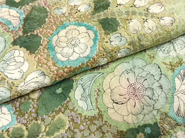 平和屋着物●訪問着　絞り　辻が花　暈し染め　正絹　逸品　AABI9136fy