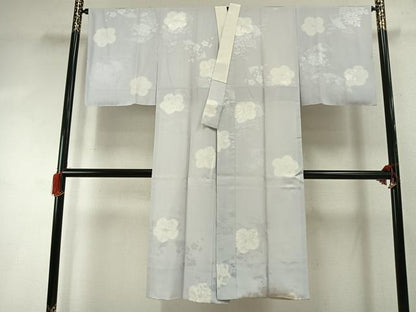 平和屋着物●長襦袢　袷　舞花文　正絹　逸品　AABI9138fy
