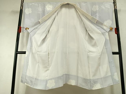 平和屋着物●長襦袢　袷　舞花文　正絹　逸品　AABI9138fy
