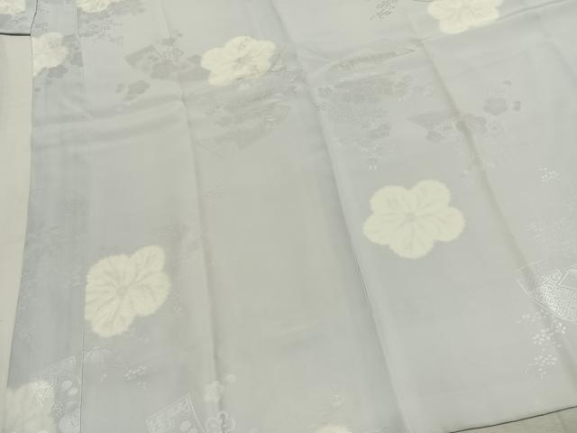 平和屋着物●長襦袢　袷　舞花文　正絹　逸品　AABI9138fy