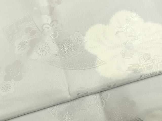 平和屋着物●長襦袢　袷　舞花文　正絹　逸品　AABI9138fy