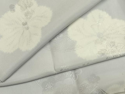 平和屋着物●長襦袢　袷　舞花文　正絹　逸品　AABI9138fy
