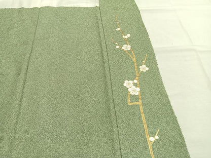 平和屋着物●訪問着　作家物　枝花文　金彩　正絹　逸品　AABI9145fy