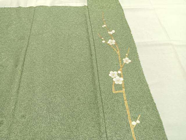 平和屋着物●訪問着　作家物　枝花文　金彩　正絹　逸品　AABI9145fy