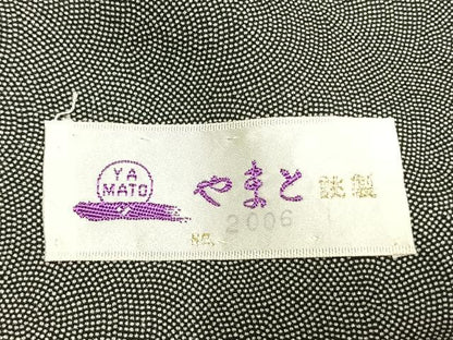 平和屋着物●稲山作　江戸小紋　鮫小紋柄　やまと誂製　正絹　逸品　未使用　AABI9153fy