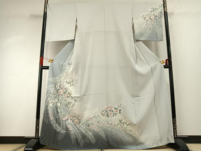 平和屋着物●訪問着　絞り　辻が花　暈し染め　正絹　逸品　AABI9158fy