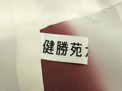 平和屋着物●上質な小紋　舞桜文　健勝苑扱い　正絹　逸品　AABI9159fy