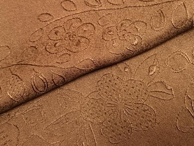 平和屋着物●上質な小紋　中国三大刺繍　汕頭刺繍　スワトウ刺繍　総刺繍　辻が花　暈し染め　正絹　逸品　AABI9161fy