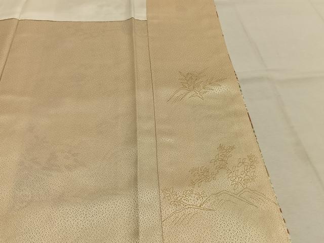 平和屋着物●訪問着　片輪車花文　暈し染め　金彩　正絹　逸品　AABI9162fy