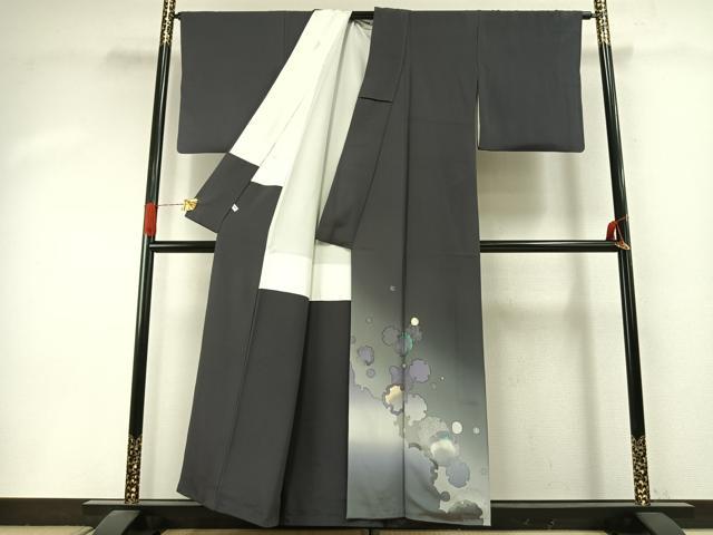平和屋着物●染色作家　津室朱光　色留袖　雪輪文　暈し染め　金彩　正絹　逸品　未使用　AABI9165fy