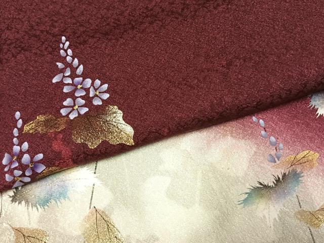 平和屋着物●和紙染染色作家・植村彩弘　訪問着　草花文　暈し染め　金彩　やまと誂製　正絹　逸品　AABI9175fy