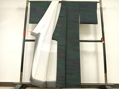 平和屋着物●前田仁仙　仁仙更紗　小紋　霞文　暈し染め　正絹　逸品　AABI9176fy