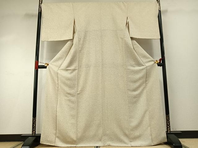 平和屋着物●上質な小紋　花唐草文　正絹　逸品　AABI9177fy