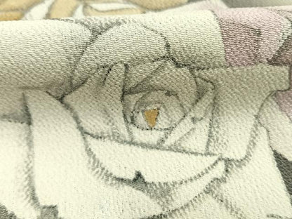 平和屋着物●豪華色留袖　作家物　手描き　薔薇　暈し染め　金彩　正絹　逸品　AABI9179fy