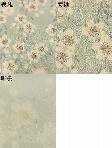 平和屋着物●訪問着　舞桜文　暈し染め　伊勢丹扱い　正絹　逸品　AABI9180fy