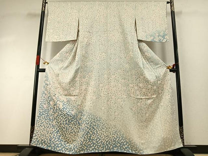 平和屋着物●訪問着　舞桜文　暈し染め　伊勢丹扱い　正絹　逸品　AABI9180fy