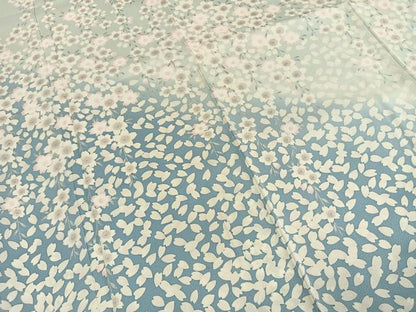 平和屋着物●訪問着　舞桜文　暈し染め　伊勢丹扱い　正絹　逸品　AABI9180fy