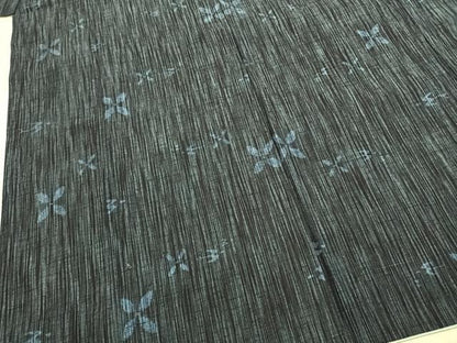 平和屋着物●上質な紬　花鳥文　正絹　逸品　AABI9187fy