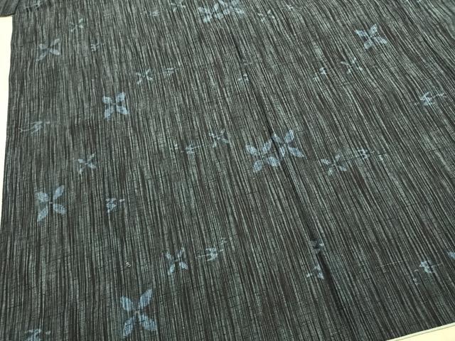 平和屋着物●上質な紬　花鳥文　正絹　逸品　AABI9187fy