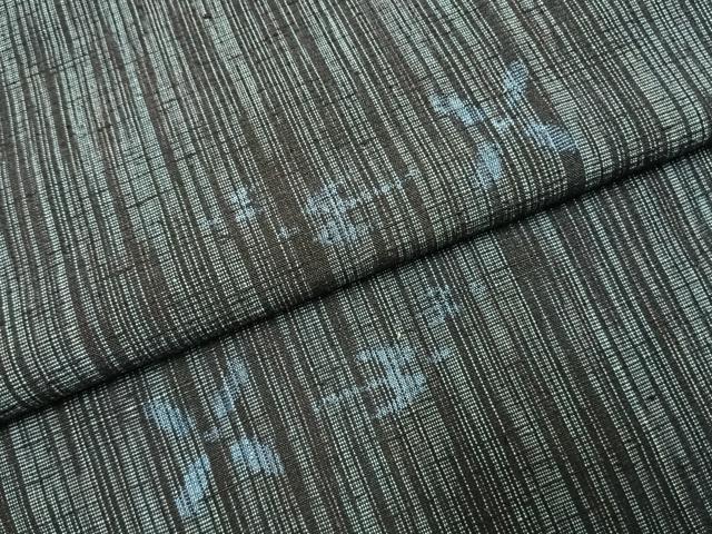 平和屋着物●上質な紬　花鳥文　正絹　逸品　AABI9187fy