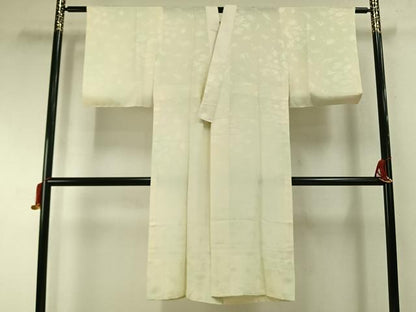 平和屋着物●長襦袢　無双仕立て　飛鳥宝尽くし地紋　鳥の子色　ゑり善扱い　正絹　逸品　AABI9188fy