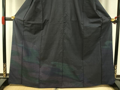 平和屋着物●本場大島紬　訪問着　カタス　流水文　正絹　逸品　AABI9194fy