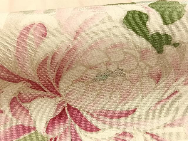 平和屋本店●アンティーク　大正ロマン　振袖　草花文　正絹　逸品　AABI9196fy