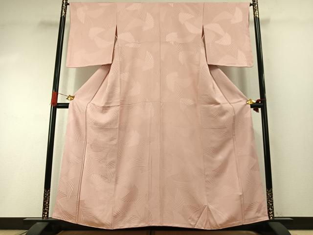 平和屋着物●上質な色無地　立波地紋　虹色　正絹　逸品　未使用　AABI9212fy