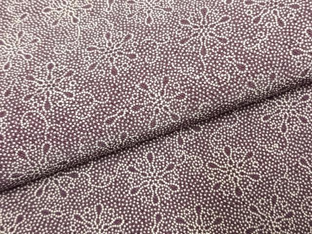 平和屋着物●伝統工芸士　保科土山　江戸小紋　舞花文　正絹　逸品　AABI9216fy