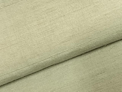 平和屋着物●上質な紬　色無地　裏葉柳色　ロング丈　正絹　逸品　AABI9228fy