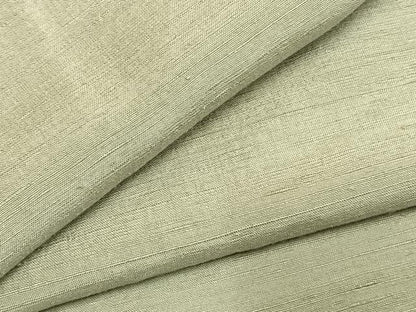 平和屋着物●上質な紬　色無地　裏葉柳色　ロング丈　正絹　逸品　AABI9228fy