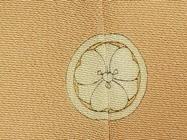 平和屋着物●上質な色無地　雄黄色　正絹　逸品　AABI9229fy