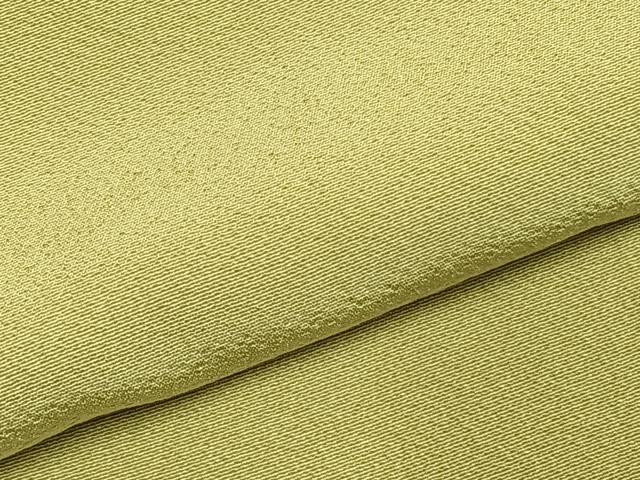 平和屋着物●上質な色無地　枯草色　正絹　逸品　AABI9232fy
