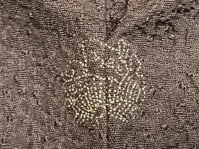 平和屋着物●本草木染作家　瑞寶　色無地　葡萄鼠色　正絹　逸品　AABI9235fy