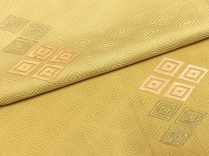 平和屋着物●訪問着　刺繍　菱文　暈し染め　金彩　正絹　逸品　AABI9240fy