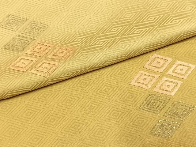 平和屋着物●訪問着　刺繍　菱文　暈し染め　金彩　正絹　逸品　AABI9240fy