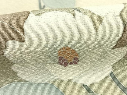 平和屋着物●訪問着　友禅　作家物　枝花文　暈し染め　三越扱い　正絹　逸品　AABI9258fy