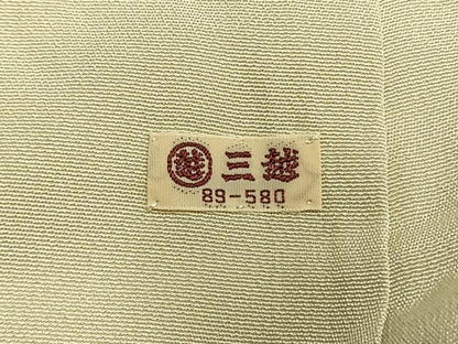 平和屋着物●訪問着　友禅　作家物　枝花文　暈し染め　三越扱い　正絹　逸品　AABI9258fy