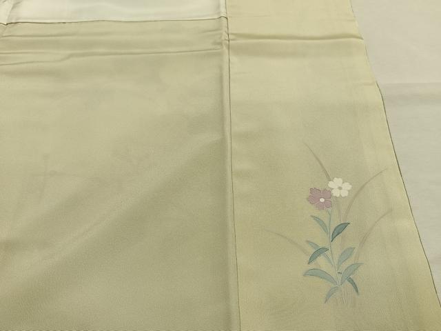 平和屋着物●訪問着　友禅　作家物　枝花文　暈し染め　三越扱い　正絹　逸品　AABI9258fy