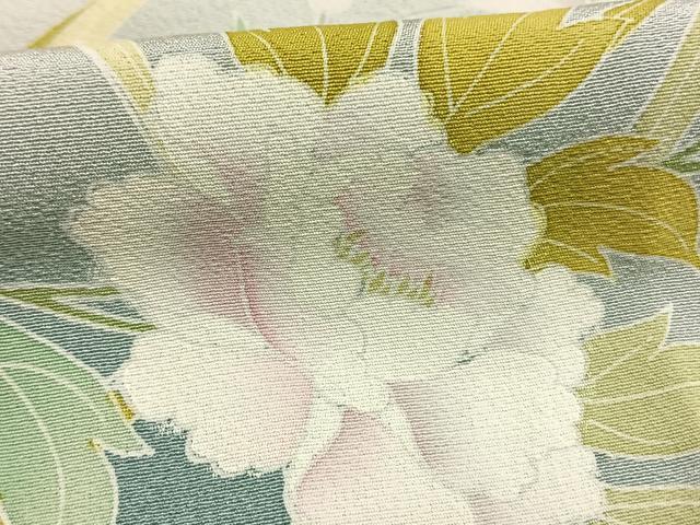 平和屋着物●訪問着　友禅　草花文　暈し染め　正絹　逸品　AABI9259fy